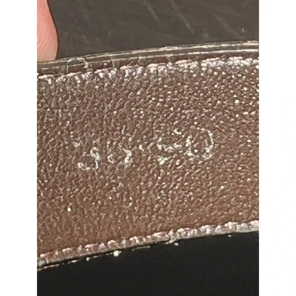 Vintage John Henry Brown‎ Leather Belt Men's Size 36-50 Made in Uruguay Classic
